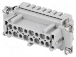 Connector: HDC | contact insert | female | 16A | 500V | Han&reg; ES | PIN: 16
