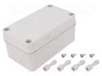 Enclosure: multipurpose | X: 80mm | Y: 140mm | Z: 65mm | PICCOLO | grey