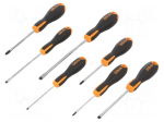 Screwdriver: universal-set | Phillips,slot | EVOX | 7pcs.