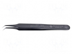 Tweezers | Blade tip shape: sharp | Tweezers len: 110mm | ESD
