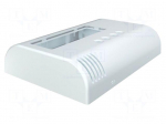 Enclosure: wall mounting | X: 80mm | Y: 120mm | Z: 25mm | ABS | white