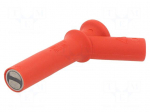 Measuring tip | 2A | red | Tip diameter: 11mm | Socket size: 4mm