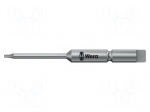Screwdriver bit | Torx&reg; | TX05 | Socket size: 4mm | Overall len: 44mm