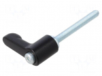 Lever | adjustable | Thread len: 32mm | Lever length: 22mm | GN 302.2