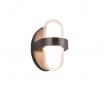 Trio-Lighting OUTDOOR Limeira LED round matt black sienas lampa