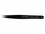 Tweezers | Blade tip shape: sharp | Tweezers len: 120mm | ESD