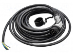 EMobility: cable | 1x0.5mm2,5x6mm2 | 480VAC | 26.6kW | IP44 | 15m | 32A