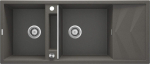 2-bowl magnetic granite sink with drainer
