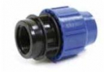 PE kompresijas pāreja D63x1"1/2F PP pāreja ar iek&scaron;ējo vītni PE caurulei