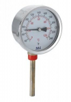 Termometrs D80,0-120&deg;C,1/2",L=100mm, vertikāls Termometrs HVAC, vertikāls
