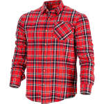 Jalan&otilde;ud, t&ouml;&ouml;riided | Isikukaitsevahendid // T&ouml;&ouml;-, kaitse-, k&otilde;rgn&auml;htavusega riided // Koszula flanelowa czerw-granat., 170g/m2, "3xl", ce, lahti