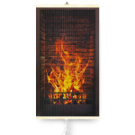 Kliimaseadmed // K&uuml;tteseadmed // Grzejnik na podczerwień - giętki panel grzewczy 430W TRIO wz&oacute;r 1 kominek, wymiary 100x57cm z regulatorem
