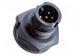 Connector: circular | 5A | 250V | plug | male | PIN: 2 | IP67 | straight