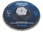Flap grinding wheels | 115mm | Granularity: 120 | M14 | TAIFUN