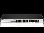 Server - Other Accessories D-link DGS-1210-20, Gigabit Smart Switch with 16 10/100/1000Base-T ports and 4 Gigabit MiniGBIC (SFP) ports, 802.3x Flow Control, 802.3ad Link Aggregation, 802.1Q VLAN, 802.1p Priority Queues, Port mirroring,, Jumbo Frame suppo