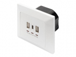 Server - Other Accessories Digitus  Socket with USB A & USB-C Ports, flush mounted