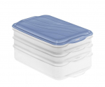 ROTHO Rondo Horizon blue - food storage container - 2 x 0,75l, 1 x 1,35l