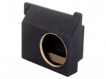 Car loudspeaker enclosure | MDF | black melange | 250mm | Toyota | 17l