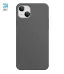 Riff Thin & Soft silicone case with soft fiber inside for Apple iPhone 14 Pro Gray