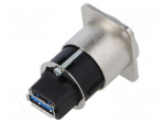 Adapter | USB A socket-back,USB B socket-front | FT | USB 3.0