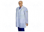 ESD,unisex | white | M | <100G&Omega; | cotton,polyester,conductive fibers