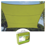 SHADE SAIL - SQUARE - 3.6 x 3.6 m - COLOUR: LIME GREEN