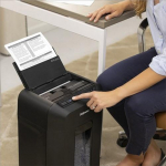 Fellowes AutoMax 90M paper shredder Micro-cut shredding Black