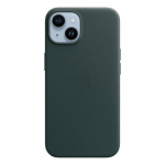Back panel cover Apple - MPP53FE/A Apple Leather Magsafe Cover for iPhone 14 Forest Green