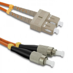 Qoltec Patchcord fiber optic SC/UPC - FC/UPC | Multimode | 50/125 | OM2 | Duplex | 2m