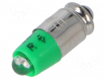 LED lamp | green | 12VDC | 12VAC | No.of diodes: 1
