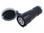 Connector: AC supply 3-phase | plug | female | 16A | IP&S | IEC 60309