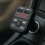 FM MP3 Bluetooth Car Transmitter Riff RF-CAR-B2 with 2&times; USB QC3.0 3.1A, Black