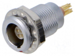 Connector: circular | socket | 00 | female | PIN: 4 | 2A | IP50 | soldering