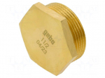 Splice terminal: plug | hexagonal | brass CW617N | BR