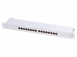 Patch panel | RJ45 | 44mm