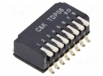 Switch: DIP-SWITCH | Poles number: 8 | OFF-ON | 0.025A/25VDC | Pos: 2
