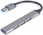 USB Hub Gembird 4-port USB 3.1 Silver