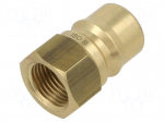 Quick connection coupling | max.160bar | G 1/2" | brass | -20&divide;110&deg;C