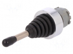 Switch: joystick | Stabl.pos: 1 | NO x2 | 22mm | black | Illumin: none