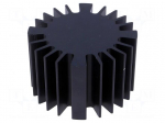 Heatsink | LED | &Oslash;: 60mm | H: 37.5mm | Colour: black