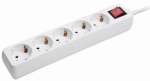 Extender Gembird Power Cube Surge Protector 5 Sockets 1.8m White
