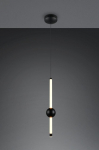 Trio Melita LED piekarama lampa 13 cm matt black brushed steel 331510132 4017807661927