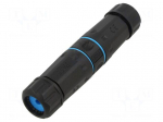 RJ 45 coupler | RJ45 socket,both sides | connection 1: 1 | black