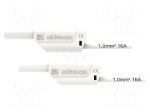 Test lead | 16A | banana plug 4mm,both sides | Urated: 1kV | Len: 0.5m