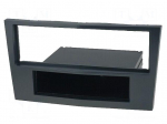 Radio mounting frame | Opel | 1 DIN | stealth-black