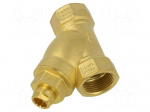 Y-strainer | 3/4" | max.16bar | brass | Filter: magnetic,mesh | 400um