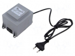 Transformer: encapsulated | 160VA | 230VAC | 24V | 6.66A | screw type