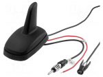 Antenna | SHARK | AM,FM,GPS | DIN,WICLIC | 12VDC | Kind: RG174
