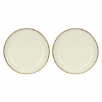 Set of 2 Concerto Avorio Round Bowls - Ivory, 30 cm