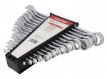 Wrench: combination spanner-set | double-sided | Plating: chromium